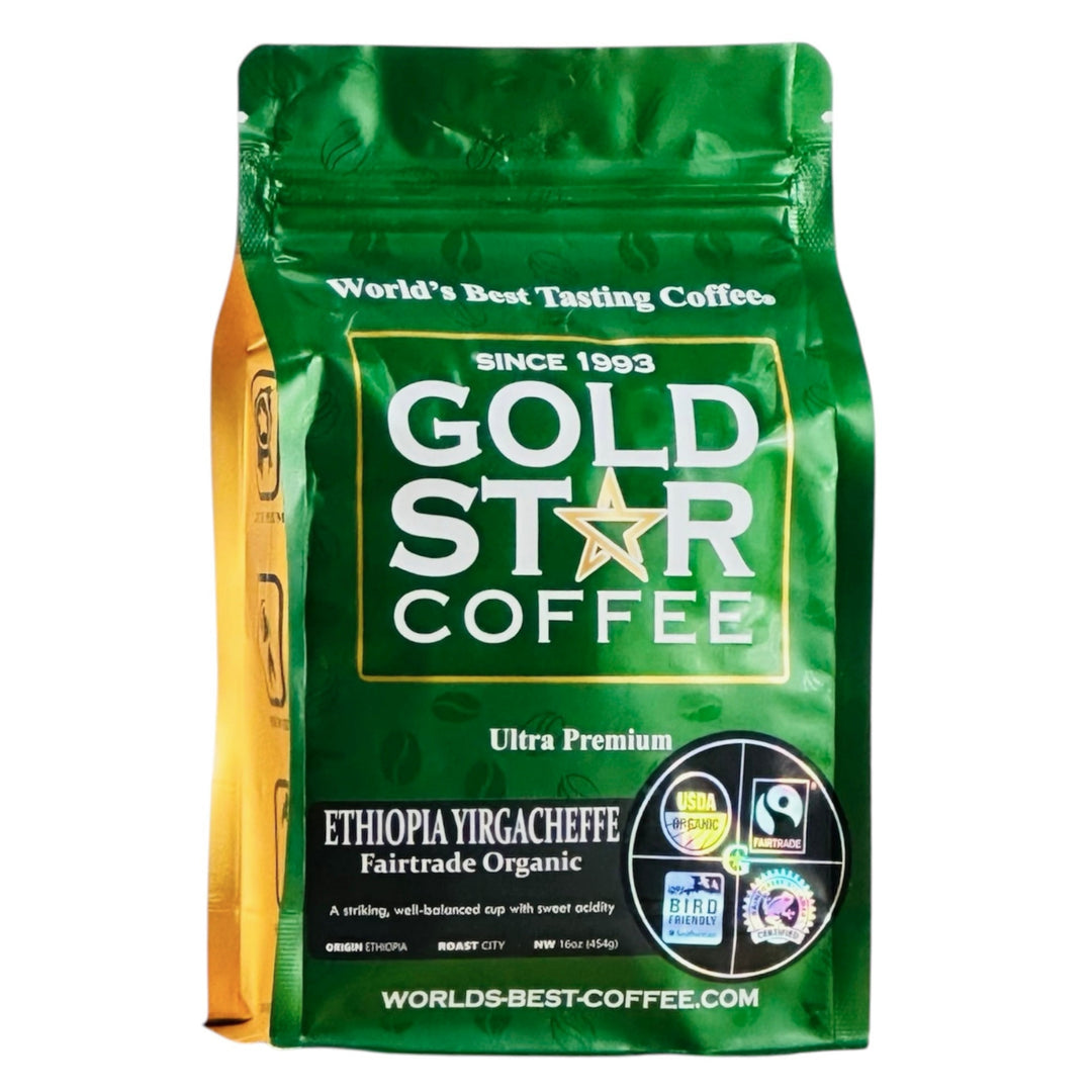 Ethiopian Yirgacheffe Fair Trade Organic Green Unroasted