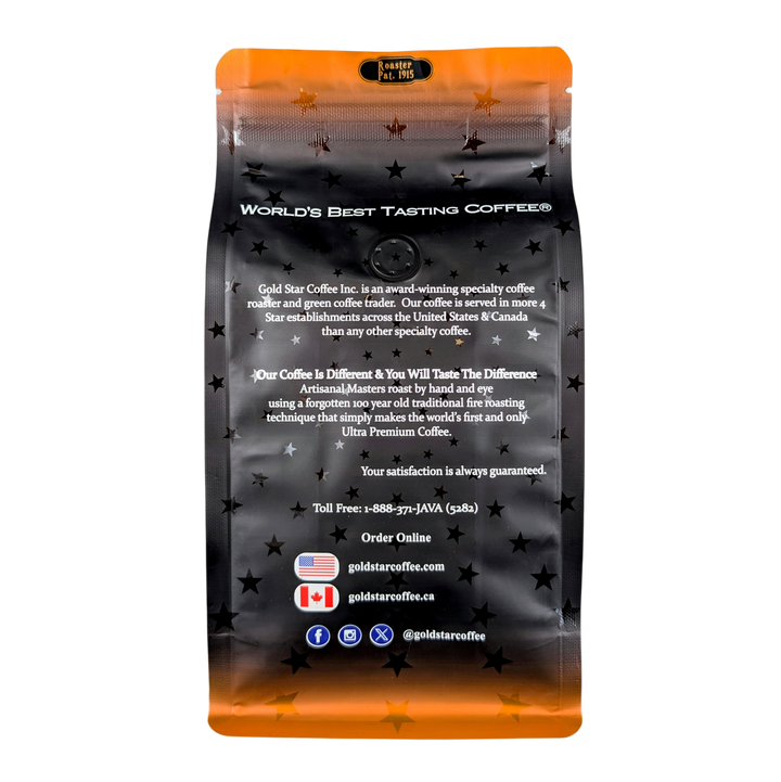 Flavored Swiss Water Decaf Back