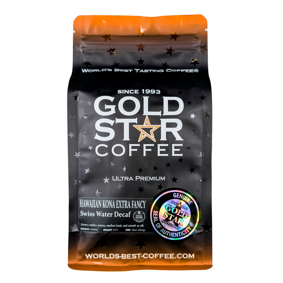 Hawaiian Kona Swiss Water Decaf Coffee Beans