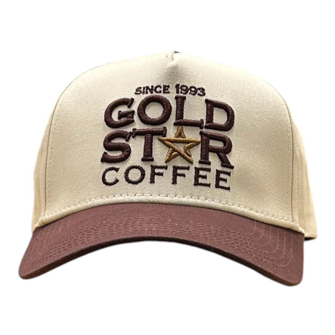 Premium Gold Star Coffee Baseball Hat