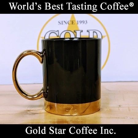 Gold Star Coffee Ceramic Mug