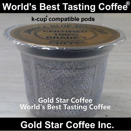 Jamaica Blue Mountain & Hawaii Kona "1Cups"- 80 K-Cup compatible pods Combo